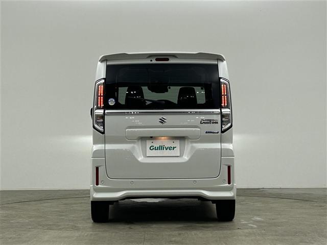 スペーシアカスタム ハイブリッドXS 禁煙 スズキコネクト スズキセーフティサポート 両側パワースライドドア アラウンドビューモニター LEDオートライト ハーフレザーシート 純正15インチAW アイドリングストップ USB(39枚目)