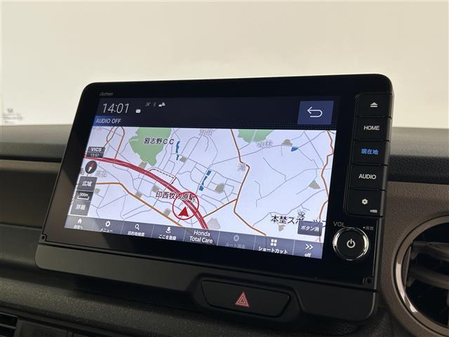 Ｎ－ＢＯＸジョイ ターボ　禁煙車　純正９インチナビ　衝突軽減ブレーキ　両側パワースライドドア　バックカメラ　ハーフレザーシート　レーダークルーズコントロール　コーナーセンサー　シートヒーター　ＬＥＤヘッドライト　ＥＴＣ（3枚目）