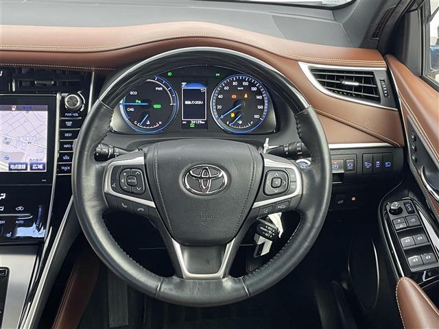 ハリアーハイブリッド プログレス メタル アンド レザーパッケージ 禁煙 純正9型ナビ JBLサウンド 全方位カメラ トヨタセーフティセンス レーダークルーズコントロール レーンキープアシスト AC100V オートハイビーム シートヒーター&ベンチレーション ETC(13枚目)