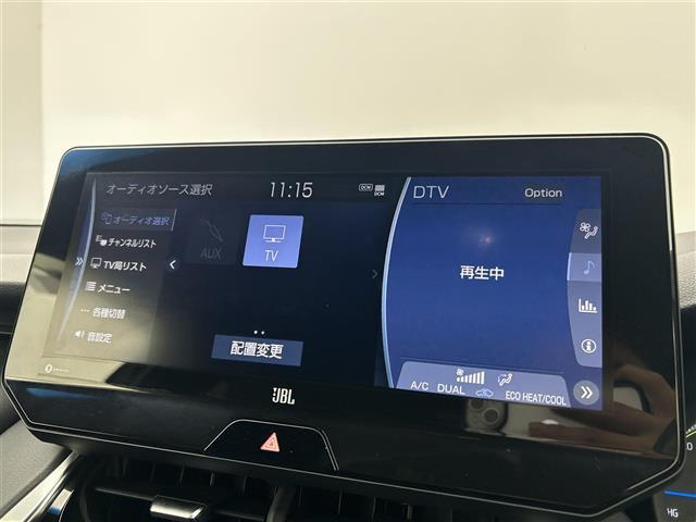ハリアーハイブリッド Ｚ　禁煙　純正１２．３インチディスプレイ　ＪＢＬプレミアムサウンド　フルセグＴＶ　Ｂｌｕｅｔｏｏｔｈ　ＥＴＣ２．０　デジタルインナーミラー　ブラインドスポットモニター　スマートキー　コーナーセンサー（5枚目）