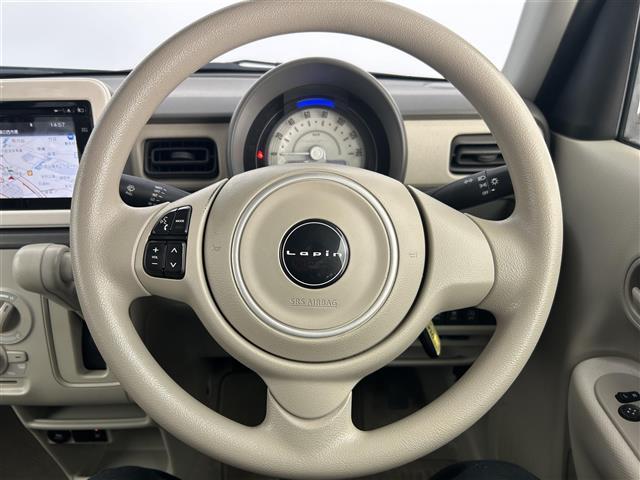 アルトラパン L 禁煙 純正7インチナビ 全方位カメラ フルセグTV シートヒーター レーダーブレーキサポート プッシュスタート スマートキー ETC CD/DVD USBポート 社外15インチAW アームレスト(10枚目)