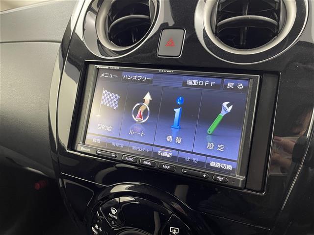 ノート Ｘ　Ｖセレクション　禁煙車　社外７型メモリナビ　エマージェンシーブレーキ　バックカメラ　Ｂｌｕｅｔｏｏｔｈ　コーナーセンサー　オートライト　ヘッドライトレベライザー　プッシュスタート　スマートキー　スペアキー（6枚目）