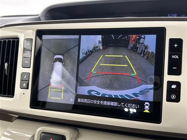 ムーヴキャンバス Ｇホワイトアクセントリミテッド　ＳＡＩＩＩ　禁煙車　純正８インチナビ　全方位カメラ　衝突被害軽減ブレーキ　両側パワースライドドア　ＬＥＤヘッドライト　オートライト　オートハイビーム　フルセグＴＶ　スマートキー　アイドリングストップ　ＥＴＣ（5枚目）