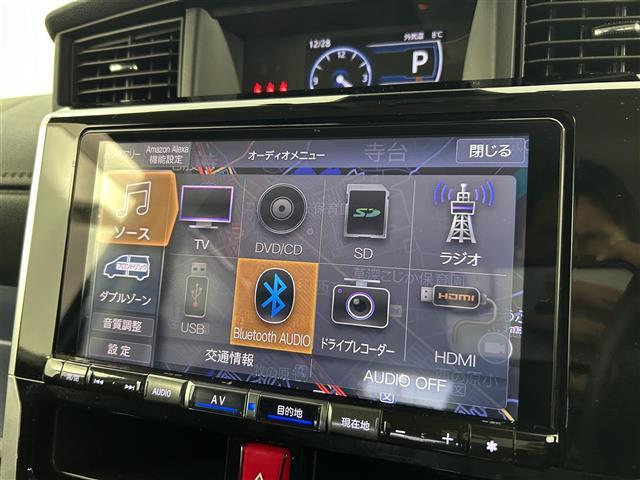 トール カスタムＧ　禁煙車　アルパイン９型メモリナビ　トヨタセーフティセンス　両側パワースライドドア　全方位カメラ　革巻きステアリング　Ｂｌｕｅｔｏｏｔｈ　フルセグＴＶ　電子パーキング　ＬＥＤヘッドライト　オートライト（4枚目）