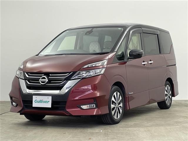 セレナ ハイウェイスター プロパイロットエディション 禁煙車 純正9型メモリナビ エマージェンシーブレーキ プロパイロット フリップダウンモニター バックカメラ 革巻きステアリング Blu-ray Bluetooth フルセグTV 純正16インチAW(32枚目)