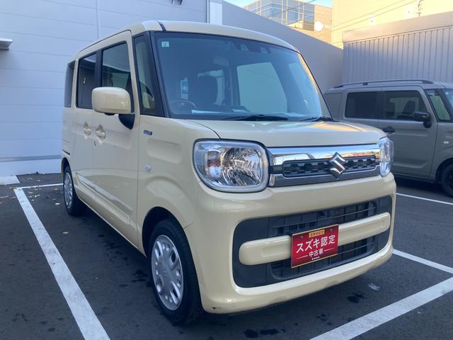 スペーシア ＨＹＢＲＩＤ　Ｘ　２型　　バンパー傷、凹み、穴　カーナビ　フルセグ　全方位カメラ　ＥＴＣ　フリーキー　衝突被害軽減ブレーキ　前後・誤発進抑制機能　後退時ブレーキサポート　後席両側電動スライドドア　スリムサーキュレーター（3枚目）