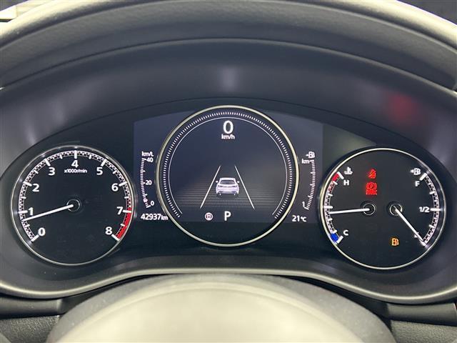 ＭＡＺＤＡ３ファストバック ２０Ｓバーガンディ　セレクション　禁煙車　マツダコネクトナビ　全方位カメラ　前席シートヒーター　レーダークルーズコントロール　ブラインドスポットモニター　メモリ機能付パワーシート　パドルシフト　前後ドライブレコーダー　赤革シート（25枚目）