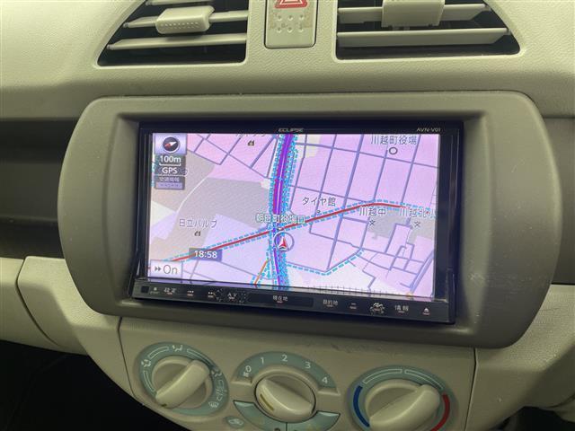 キャロルエコ ECO-X 禁煙車 プッシュスタート 電動格納ミラー 社外7インチナビ フルセグ AM FM CD DVD AUX ETC 電動格納ミラー スマートキー ヘッドライトレベライザー SD ハロゲンヘッドライト(4枚目)