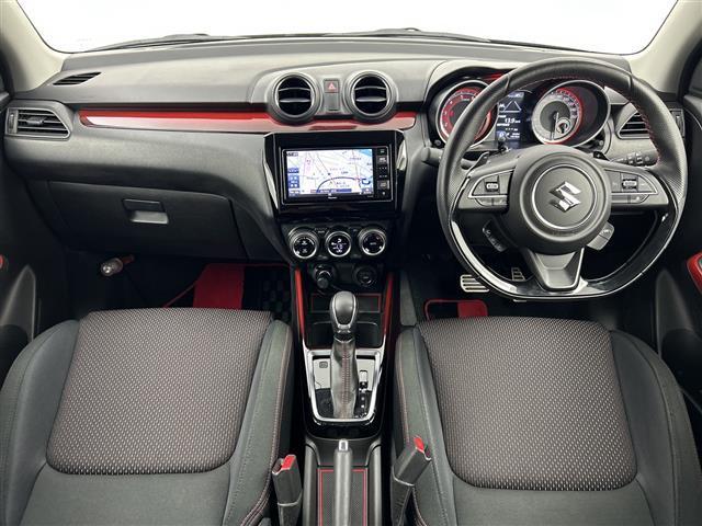 スイフトスポーツ ベースグレード /禁煙車/社外7型メモリナビ/フルセグTV/全方位カメラ/オートエアコン/MTモード付AT/パドルシフト/運転席シートヒーター/ウッドコンビステアリング/ステアリングスイッチ/レーダークルコン(3枚目)