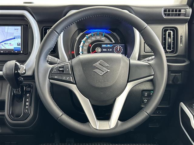 ハスラー ハイブリッドＸ　／禁煙車／社外ナビ／前席シートヒーター／後方クリアランスソナー／前方ドライブレコーダー／アイドリングストップ／ＥＴＣ／ＬＥＤヘッドライト（オート）／ステアリングスイッチ／革巻きステア（11枚目）