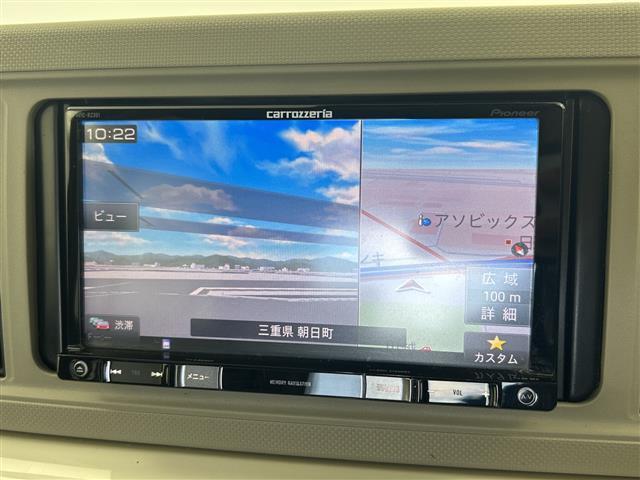 ミラトコット Ｇ　ＳＡＩＩＩ　禁煙車　社外ナビ　前席シートヒーター　全方位カメラ　オートライト　オートハイビーム　コーナーセンサー　衝突軽減ブレーキ　プッシュスタート／スマートキー　フルセグ　ｉＰｏｄ　ステアリングスイッチ（4枚目）