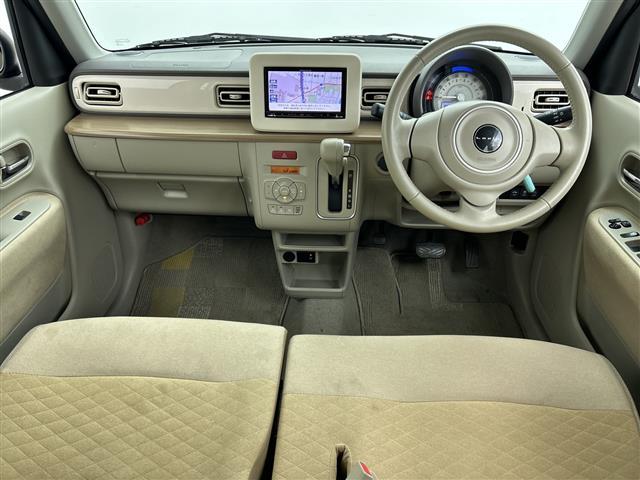 アルトラパン Ｘ　禁煙車　社外ナビ　シートヒーター　ＥＴＣ　オートライト　電動格納ミラー　衝突軽減ブレーキ　フルオートエアコン　プッシュスタート／スマートキー　スペアキー　アイドリングストップ　フルセグ　ＡＵＸ（2枚目）
