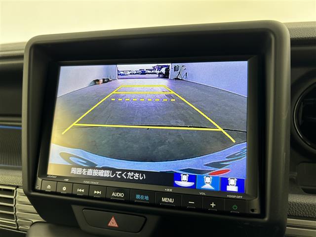 Ｎ－ＶＡＮ＋スタイル ファン・ターボ　禁煙車　純正８型ナビ　バックカメラ　ホンダセンシング　レーダークルーズコントロール　レーンキープアシスト　純正ＯＰラッピングボンネット　前後コーナーセンサー　社外リフトアップサス　純正サス積み込み（4枚目）
