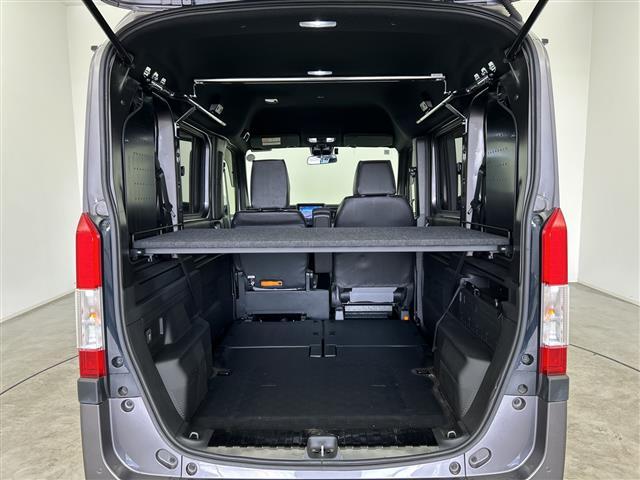 Ｎ－ＶＡＮ＋スタイル ファン・ターボ　禁煙車　純正８型ナビ　バックカメラ　ホンダセンシング　レーダークルーズコントロール　レーンキープアシスト　純正ＯＰラッピングボンネット　前後コーナーセンサー　社外リフトアップサス　純正サス積み込み（11枚目）