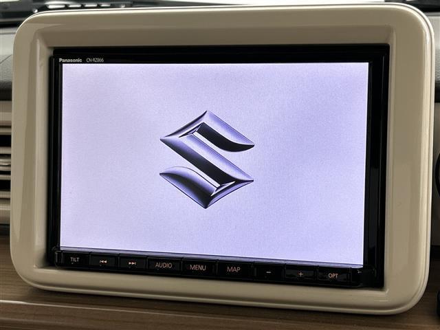 アルトラパン X 禁煙車 純正ナビ Bluetooth フルセグ 前席シートヒーター 全方位カメラ ETC オートライト 衝突軽減ブレーキ レーンキープアシスト プッシュスタート/スマートキー 純正アルミホイール(4枚目)