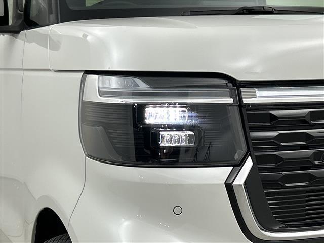 N-BOXカスタム ターボ 禁煙車 社外ディスプレイオーディオ アダプティブクルーズコントロール バックモニター 前席シートヒーター パドルシフト ハーフレザーシート 両側パワースライドドア LEDヘッドライト スペアキー(38枚目)