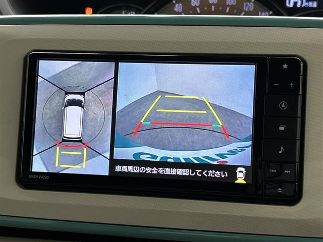 ムーヴキャンバス Ｇホワイトアクセントリミテッド　ＳＡＩＩＩ　禁煙車／スマートアシスト３／純正ＳＤナビ／フルセグＴＶ／パノラミックビューモニター／両側パワースライドドア／ＬＥＤオートライト／フォグランプ／コーナーセンサー／ＥＴＣ／ドライブレコーダー／スマートキー（4枚目）