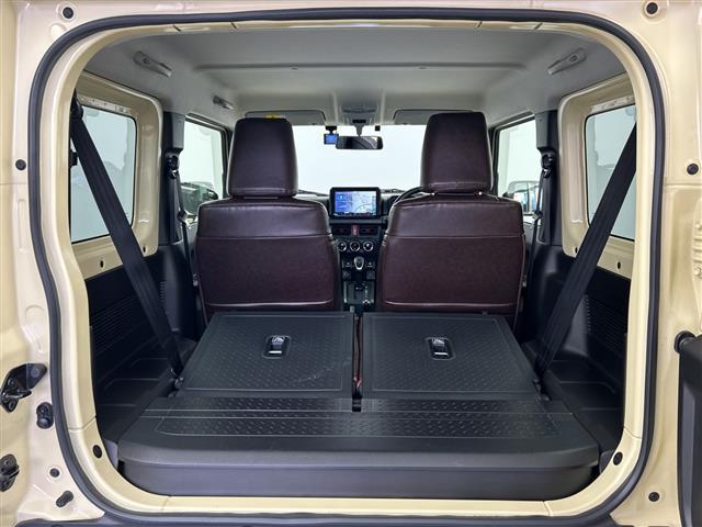 ジムニー XL 禁煙車 社外ナビ 前席シートヒーター ETC バックモニター ドライブレコーダー TVキャンセラー ルーフキャリア サイドステップ レザー調シートカバー フルセグ iPod スペアタイヤ CD/DVD(21枚目)