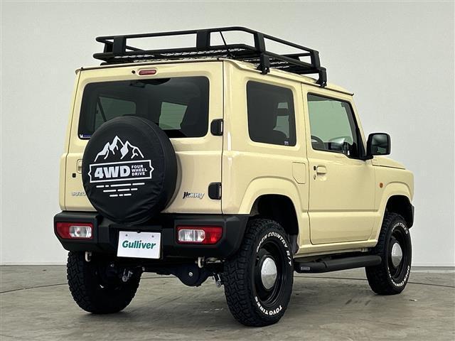 ジムニー XL 禁煙車 社外ナビ 前席シートヒーター ETC バックモニター ドライブレコーダー TVキャンセラー ルーフキャリア サイドステップ レザー調シートカバー フルセグ iPod スペアタイヤ CD/DVD(27枚目)