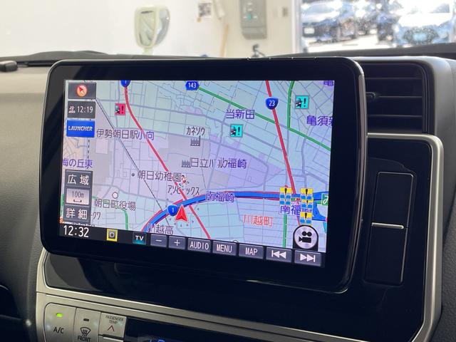 ランドクルーザープラド ＴＸ　禁煙車／ＪＡＯＳフロントスキッドバー／ＪＡＯＳリフトアップスプリング（約１．５インチ）／９インチナビ／フルセグ／バックカメラ／ルーフレール／レーダークルコン／前側ドラレコ／ＥＴＣ／セーフティセンス（4枚目）