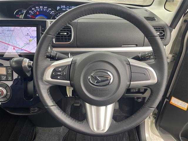 タント カスタムＲＳ　トップエディションＳＡＩＩ　純正８型ナビ　バックカメラ　両側電動スライドドア　衝突被害軽減ブレーキ　ハーフレザーシート　ＥＴＣ　革巻きステアリング　ステアリングスイッチ　横滑り防止装置　ＬＥＤヘッドライト　スマートキー　禁煙車（19枚目）