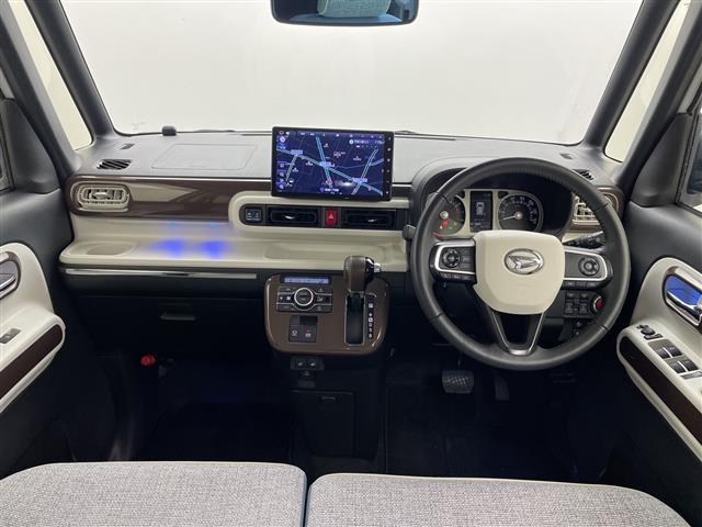 ムーヴキャンバス ストライプスGターボ 純正10型ナビ フルセグTV 全周囲カメラ 衝突被害軽減システム アダクティブクルーズコントロール 両側電動スライドドア シートヒーター ステアリングスイッチ プッシュスタート ETC LED 禁煙車(2枚目)