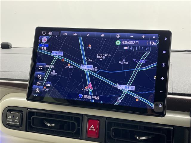 ムーヴキャンバス ストライプスGターボ 純正10型ナビ フルセグTV 全周囲カメラ 衝突被害軽減システム アダクティブクルーズコントロール 両側電動スライドドア シートヒーター ステアリングスイッチ プッシュスタート ETC LED 禁煙車(3枚目)