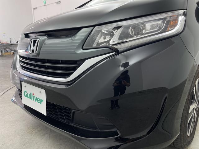 フリード G・ホンダセンシング 社外7型ナビ フルセグTV 衝突被害軽減システム 両側電動スライドドア ハーフレザーシート ステアリングスイッチ クルーズコントロール 横滑り防止機能 LEDライト ビルトインETC スマートキー(61枚目)