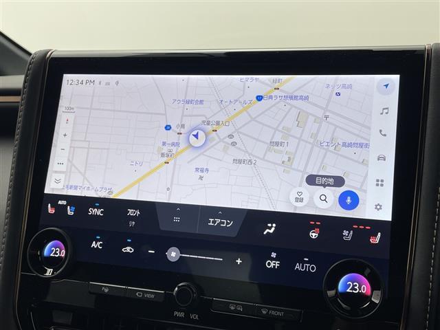 アルファードハイブリッド Ｚ　サンルーフ　純正１４型ナビ　純正１３．２型後席モニター　電子ミラー　ユニバーサルステップ　ワイヤレス充電器　全周囲カメラ　ドラレコ　両側電動スライドドア　シートヒーター／シートベンチレーション　禁煙車（5枚目）