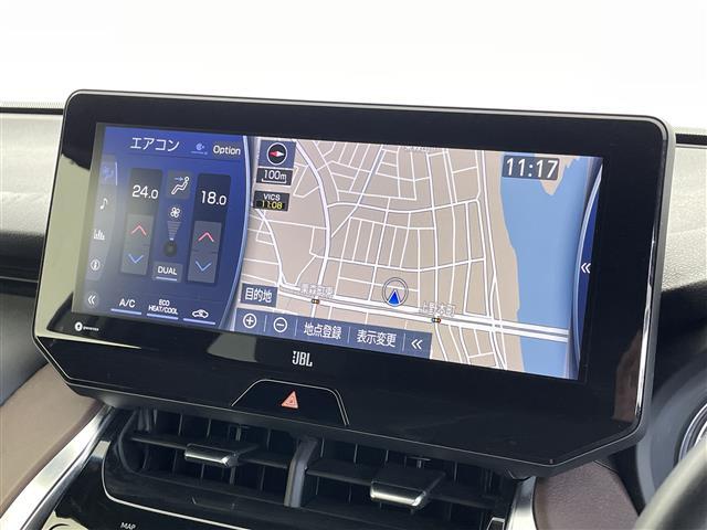 ハリアー Z JBLオプションサウンド 純正メモリナビ(AM/FM/BT/USB/TV/AUX)パワーバックドア 内装ブラウンレザー パワーシート 純正ビルトインETC 純正アルミホイール 純正フロアマット(8枚目)