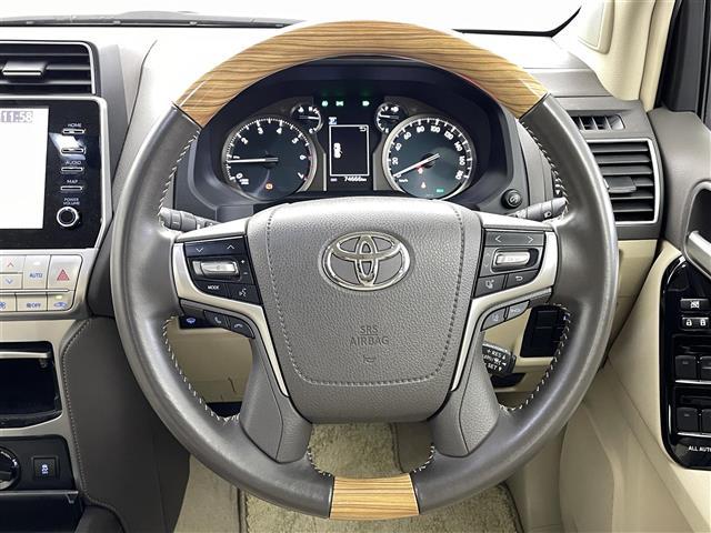 ランドクルーザープラド TX Lパッケージ サンルーフ 純正ナビ 全方位カメラ ビルトインETC レザーシート シートヒーター コーナーセンサー オートライト LEDヘッドライド 衝突軽減ブレーキ クルーズコントロール(2枚目)