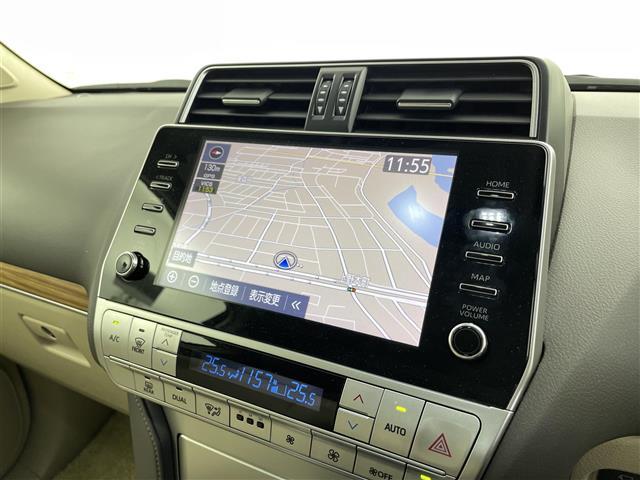 ランドクルーザープラド TX Lパッケージ サンルーフ 純正ナビ 全方位カメラ ビルトインETC レザーシート シートヒーター コーナーセンサー オートライト LEDヘッドライド 衝突軽減ブレーキ クルーズコントロール(10枚目)