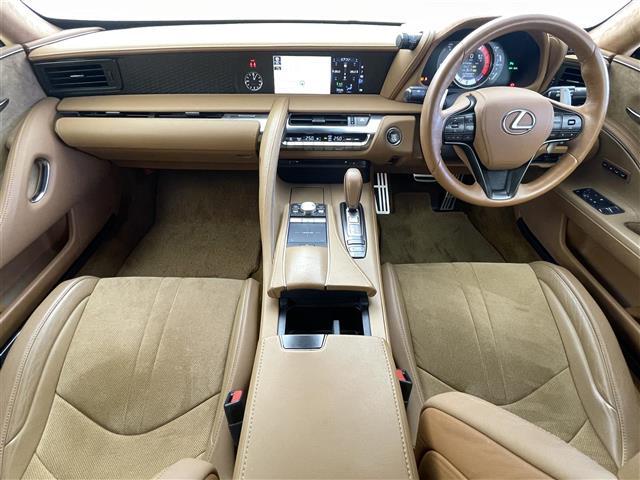 LC LC500 Sパッケージ 純正ナビ TRDフルエアロ カラーヘッドアップディスプレイ アクティブリアウィング 純正21インチアルミホイール アルカンターラ内装(オーカー)純正ビルトインETC 純正フロアマット 保証書,記録簿(42枚目)