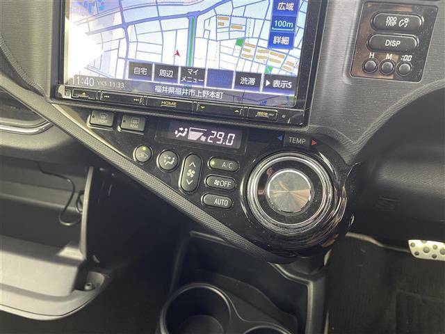 アクア G G’s KENWOOD製SDナビ(FM/AM/BT/CD/DVD/Ipod)ハーフレザーシート 純正LEDヘッドライト 純正フロントフォグライト 社外ETC(7枚目)