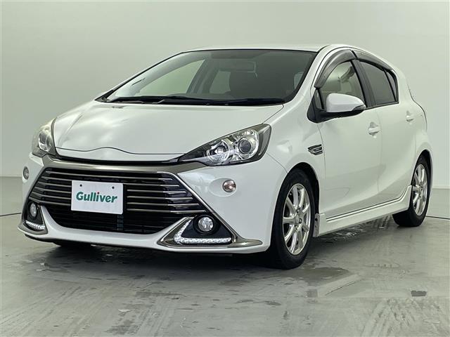 アクア G G’s KENWOOD製SDナビ(FM/AM/BT/CD/DVD/Ipod)ハーフレザーシート 純正LEDヘッドライト 純正フロントフォグライト 社外ETC(21枚目)