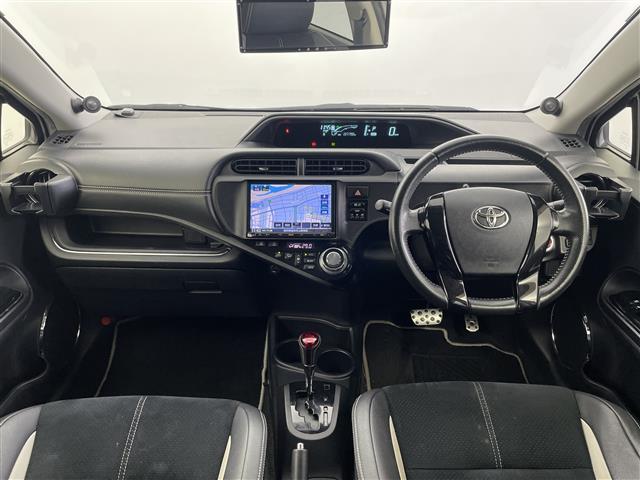 アクア G G’s KENWOOD製SDナビ(FM/AM/BT/CD/DVD/Ipod)ハーフレザーシート 純正LEDヘッドライト 純正フロントフォグライト 社外ETC(42枚目)