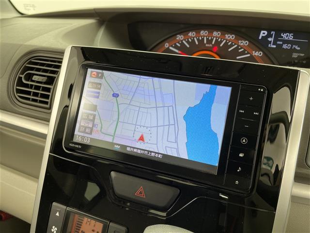 タント Ｘ　ＳＡＩＩＩ　純正ナビ　フルセグＴＶ　衝突軽減ブレーキ　片側パワースライドドア　Ｂｌｕｅｔｏｏｔｈ接続　バックカメラ　ドライブレコーダー　純正フロアマット　横滑り防止機能　オートハイビーム　スマートキー　ｉストップ（3枚目）