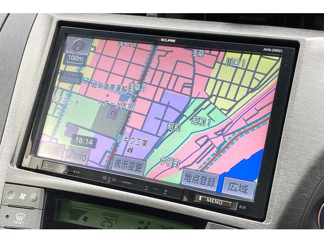 プリウス Ｓ　ハイブリッド　ＥＴＣ　バックカメラ　ナビ　オートライト　ＨＩＤ　スマートキー　電動格納ミラー　ＣＶＴ　盗難防止システム　衝突安全ボディ　アルミホイール　ＵＳＢ　ミュージックプレイヤー接続可（12枚目）