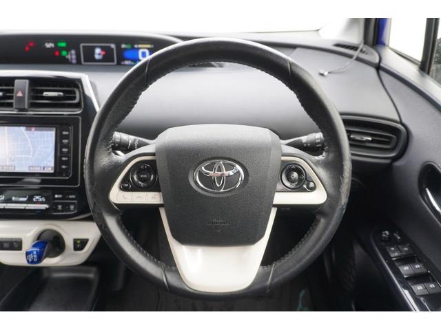 プリウス S ETC バックカメラ ナビ TV アルミホイール オートライト LEDヘッドランプ CVT スマートキー 電動格納ミラー 盗難防止システム CD Bluetooth 衝突安全ボディ ABS ESC(10枚目)