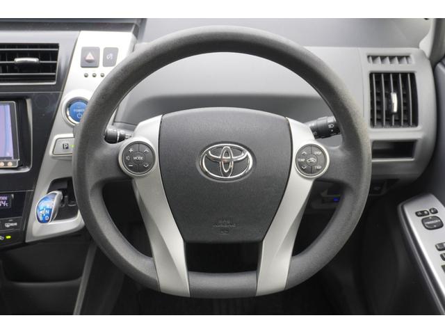 プリウスアルファ S ハイブリッド ドライブレコーダー ETC バックカメラ ナビ TV スマートキー 電動格納ミラー CVT 盗難防止システム 衝突安全ボディ アルミホイール CD USB ミュージックプレイヤー接続可(10枚目)