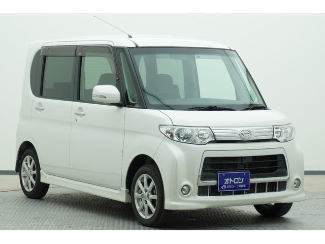タント カスタムX ETC 電動スライドドア ナビ TV HID スマートキー 電動格納ミラー ベンチシート CVT 盗難防止システム ABS CD ミュージックプレイヤー接続可 アルミホイール 衝突安全ボディ エアコン(3枚目)