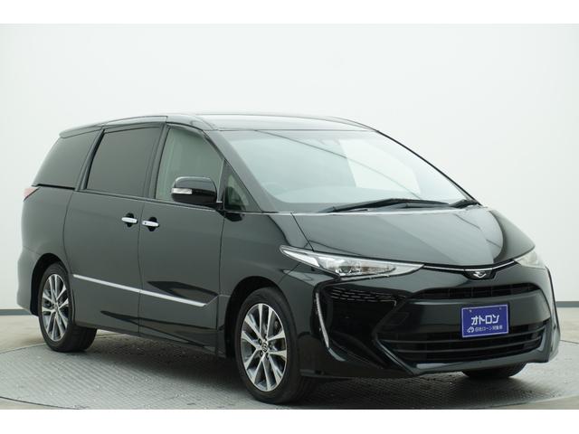 エスティマ アエラス　プレミアム　ＥＴＣ　バックカメラ　ナビ　オートクルーズコントロール　レーンアシスト　衝突被害軽減システム　両側電動スライドドア　ＬＥＤヘッドランプ　スマートキー　後席モニター　３列シート　パワーシート　ＣＶＴ（3枚目）