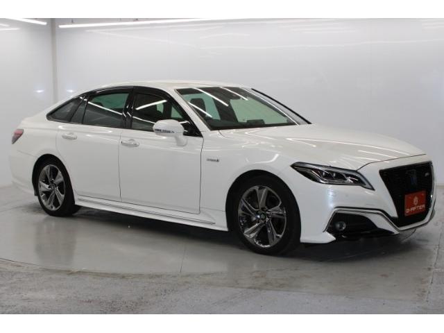 クラウンハイブリッド RSアドバンス OP黒革シート 純正ナビ バックモニター ベンチレーション シートヒーター レーダークルーズコントロール ブラインドスポットモニター オートブレーキホールド オートマチックハイビーム ETC(8枚目)