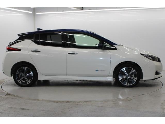 リーフ ｅ＋　Ｇ　禁煙車　ツートンルーフ　ＢＯＳＥサウンド　純正９インチナビ　ブラインドスポットモニター　プロパイロット　アラウンドビューモニター　ビルトインＥＴＣ２．０　ステアリングヒーター　シートヒーター（9枚目）