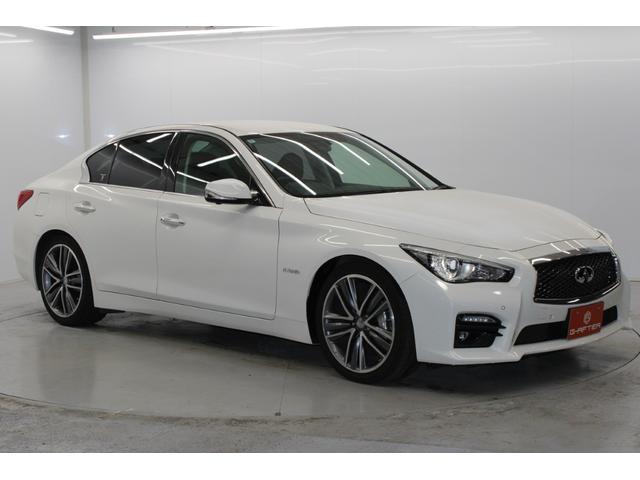 スカイライン 350GT ハイブリッド タイプSP 禁煙車 純正8インチナビ フルセグ 全周囲カメラ プロパイロット レーダークルーズ 障害物センサー 黒革シート 電動シート シートヒーター 純正19インチAW 電動チルトステアリング LED ETC(5枚目)