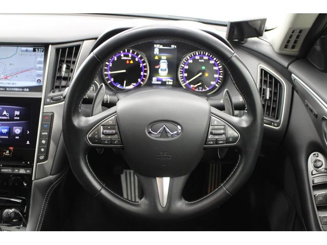 スカイライン 350GT ハイブリッド タイプSP 禁煙車 純正8インチナビ フルセグ 全周囲カメラ プロパイロット レーダークルーズ 障害物センサー 黒革シート 電動シート シートヒーター 純正19インチAW 電動チルトステアリング LED ETC(48枚目)