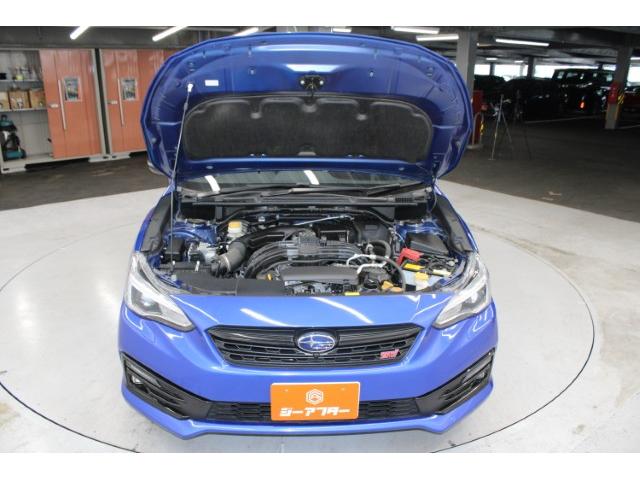 インプレッサスポーツ ＳＴＩスポーツ　後期　禁煙車　ＡＬＰＩＮＥナビ　フルセグ　フロントサイドバックカメラ　アイサイトセーフティプラス　ＢＳＭ　レーダークルーズ　レーンアシスト　パワーシート　アダプティブヘッドライト　純正１８インチＡＷ（77枚目）