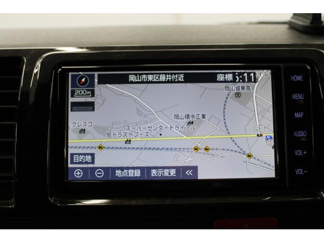 ハイエースバン スーパーＧＬ　ダークプライムＩＩ　禁煙車　純正ナビ　全周囲カメラ　フルセグ　ＬＥＤヘッドランプ　両側スライド　セーフティセンス　ＥＴＣ　リヤクーラー　リヤヒーター　スマートキー　ＡＣ１００Ｖ　ハーフレザー　本革巻き黒木目調ステアリング（61枚目）