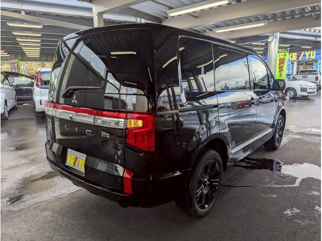 デリカD:5 ブラックエディション4WD■登録済未使用車【特別仕様車・禁煙 ・7人・ディーゼルターボ・両電動スライド・電動オートステップ・BSM・全方位カメラ・電動レザーシートヒーター・電動リアゲート・追従クルコン】純正18AW/LED/ステアヒーター/100V電源/保証書(19枚目)