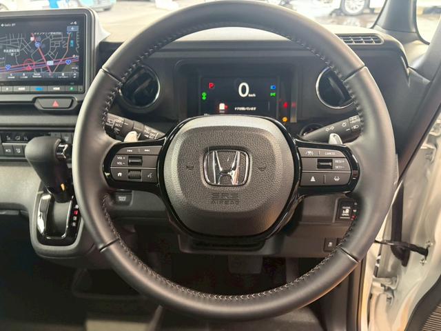 N-BOXカスタム ターボ 4WD■届出済未使用【純正8型ナビ・フルセグ・BT ・バックカメラ】純正15インチアルミ/LEDオートライト/ハーフレザーシートヒーター/ソナー/衝突軽減ブレーキ/レーンアシスト/追従クルコン/パドルシフト/両パワスラ/ドアミラーヒーター/6AB(54枚目)